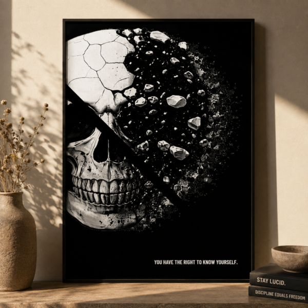 Skull Fragment Matte Poster
