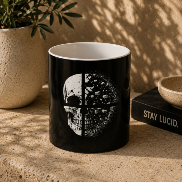 Skull Eclipse Ceramic Mug
