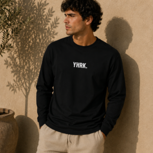 YHRK Minimal Logo Long Sleeve Tee
