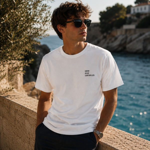 Minimalist Chest Script Tee