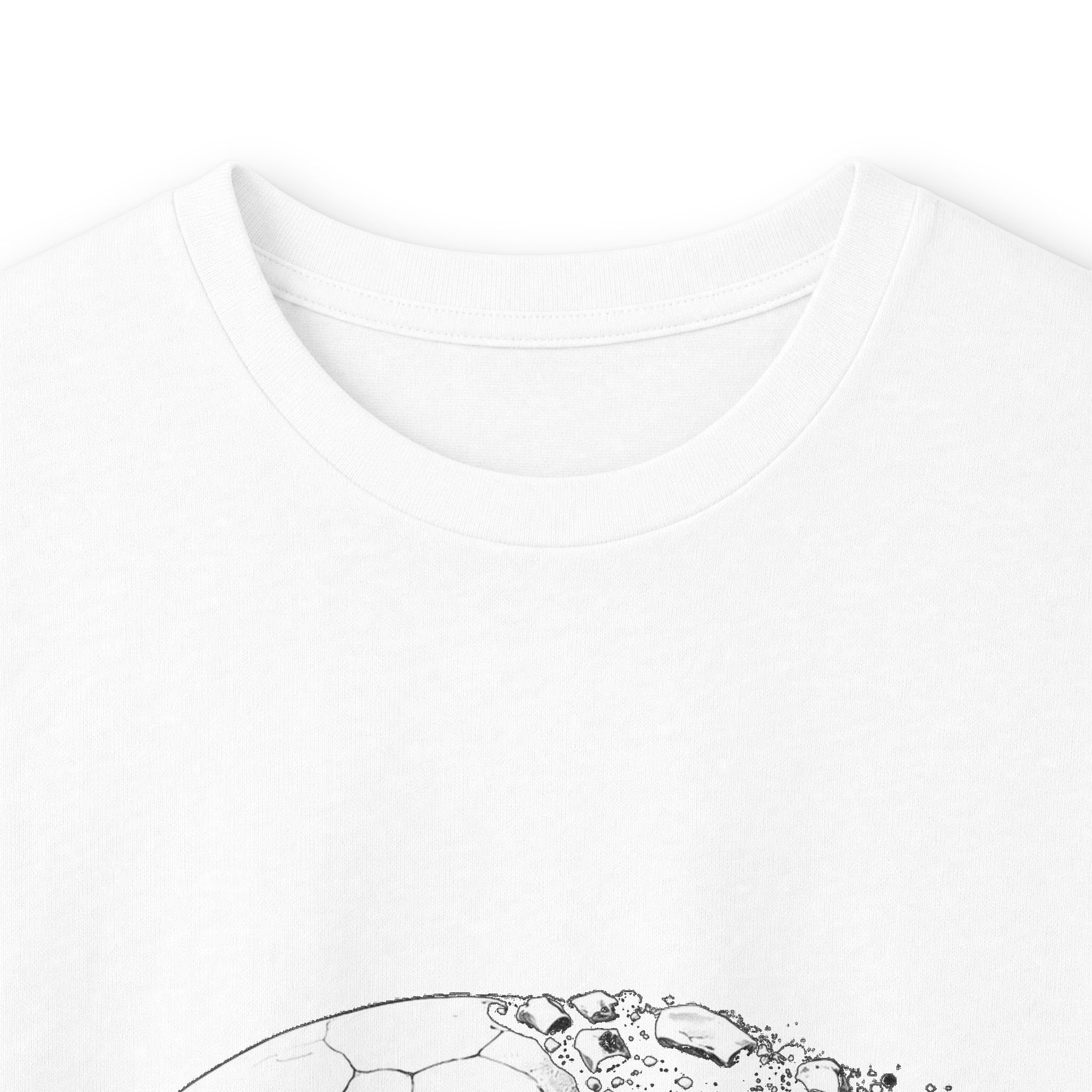 Skull Moon Long Sleeve Tee — Split Skull & Floral Moon Graphic - Image 4