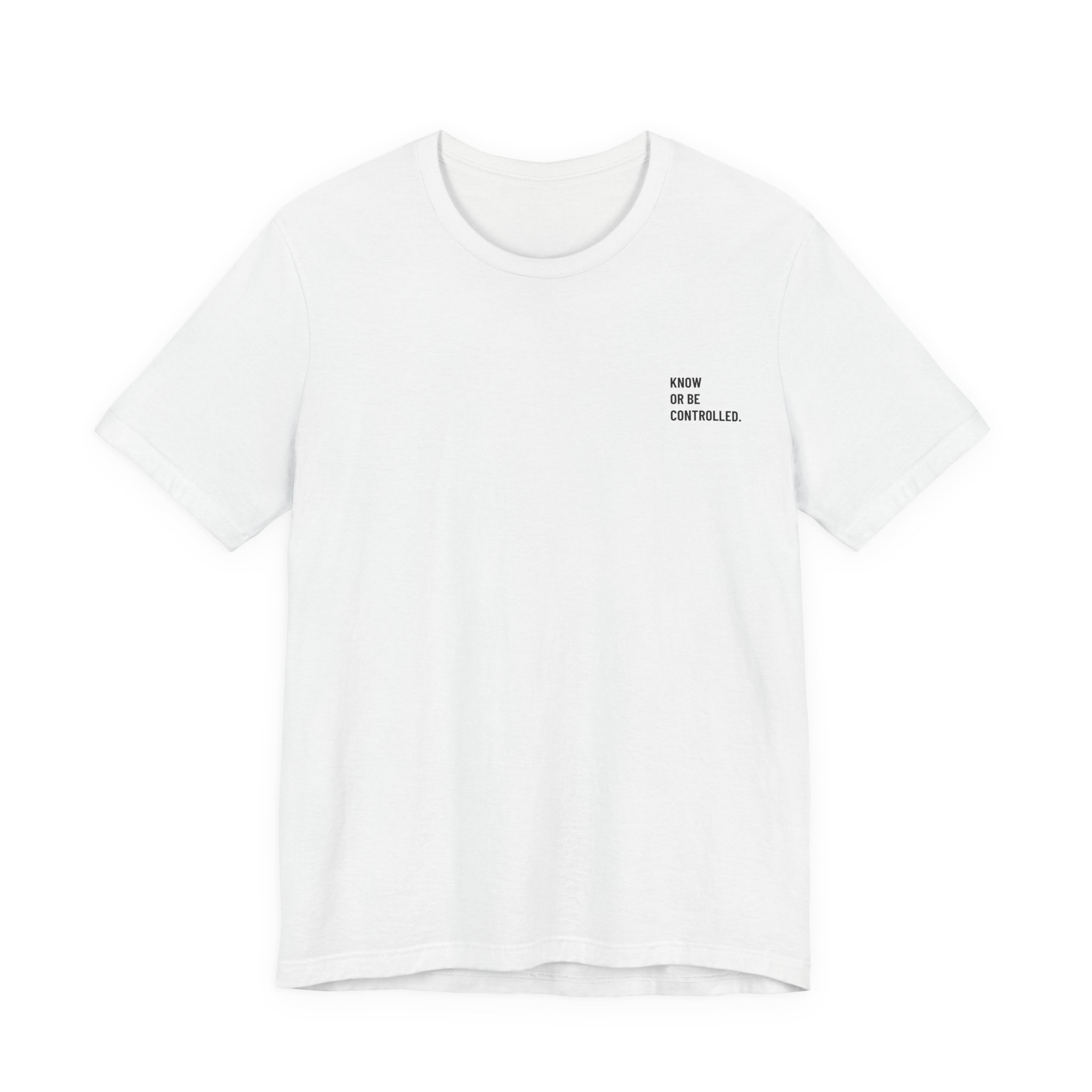 Minimalist Chest Script Tee — 'Kinda Out Of Control' Casual Graphic T‑Shirt - Image 2
