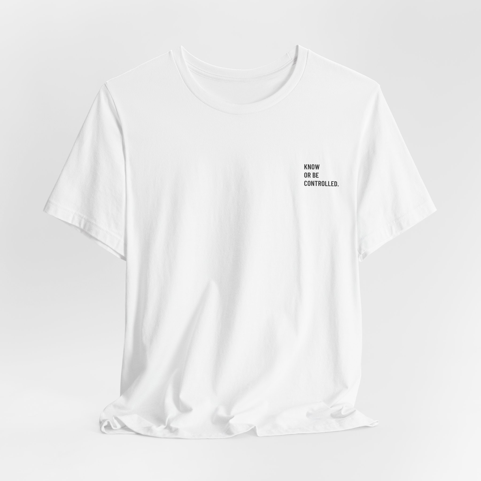 Minimalist Chest Script Tee — 'Kinda Out Of Control' Casual Graphic T‑Shirt - Image 9