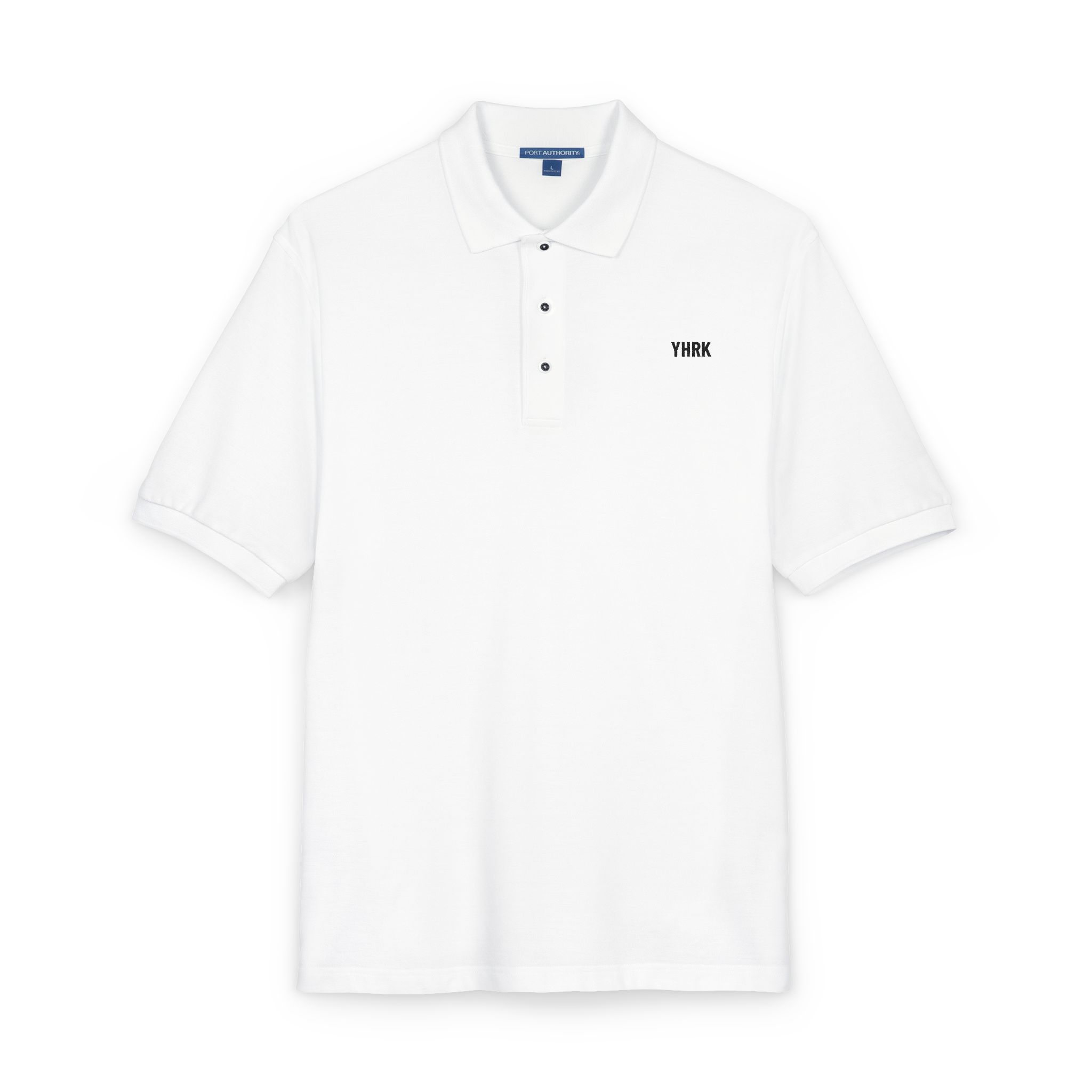 Minimalist Embroidered Polo Shirt - 'YANK' Chest Logo - Image 3