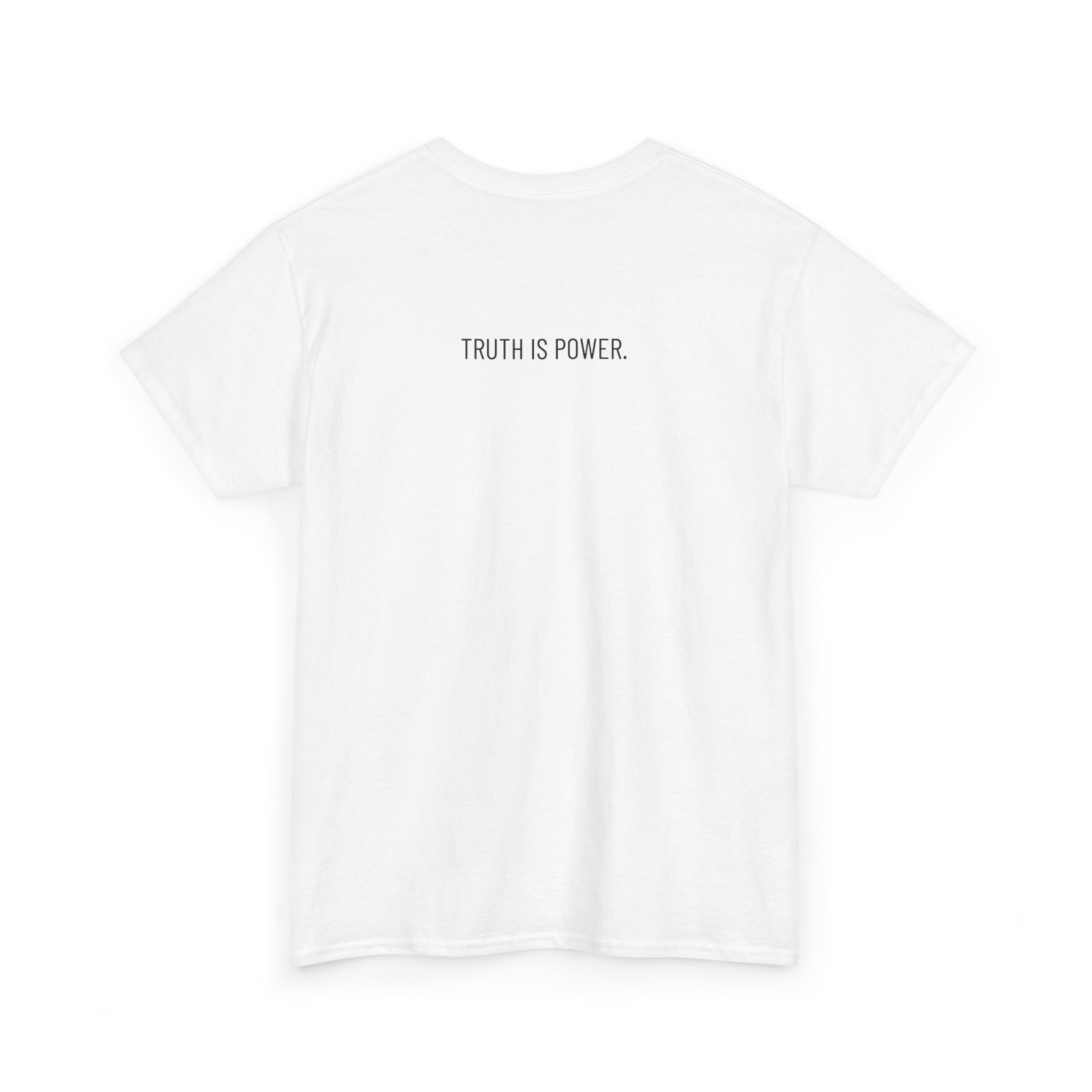 Skull Split Graphic Tee – “Truth Is Power” Statement T-Shirt - Image 5