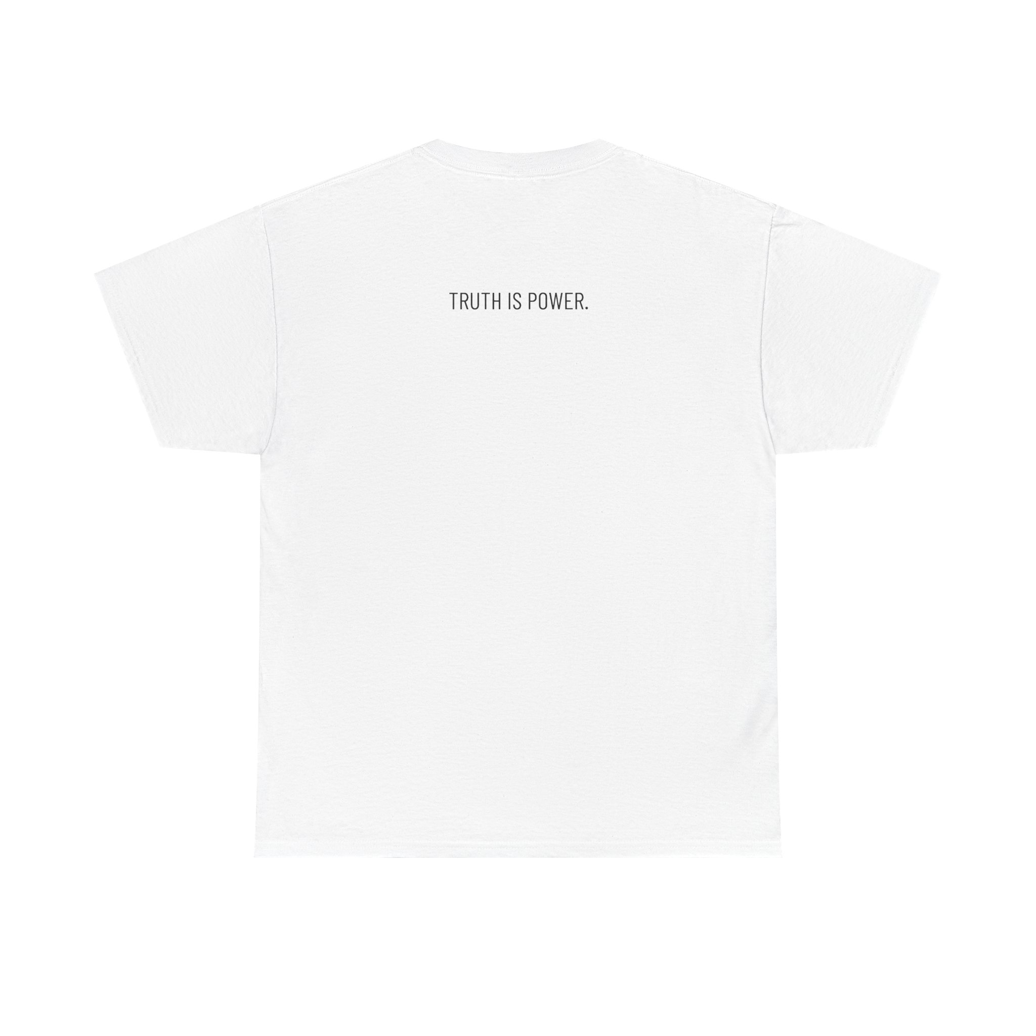Skull Split Graphic Tee – “Truth Is Power” Statement T-Shirt - Image 3