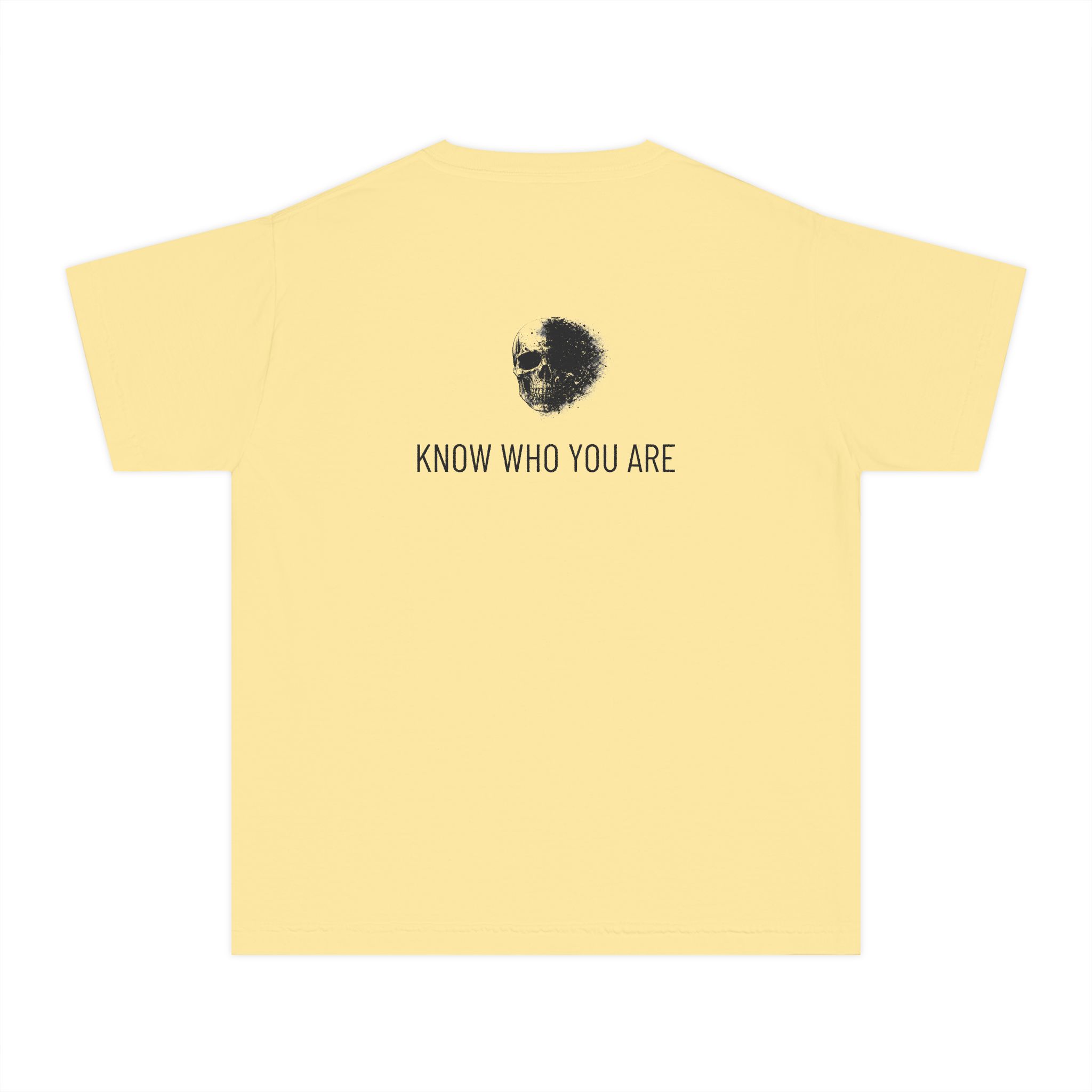 TEST GRAND MERE Youth Tee — 'Know Who You Are' Skull Graphic - Image 3