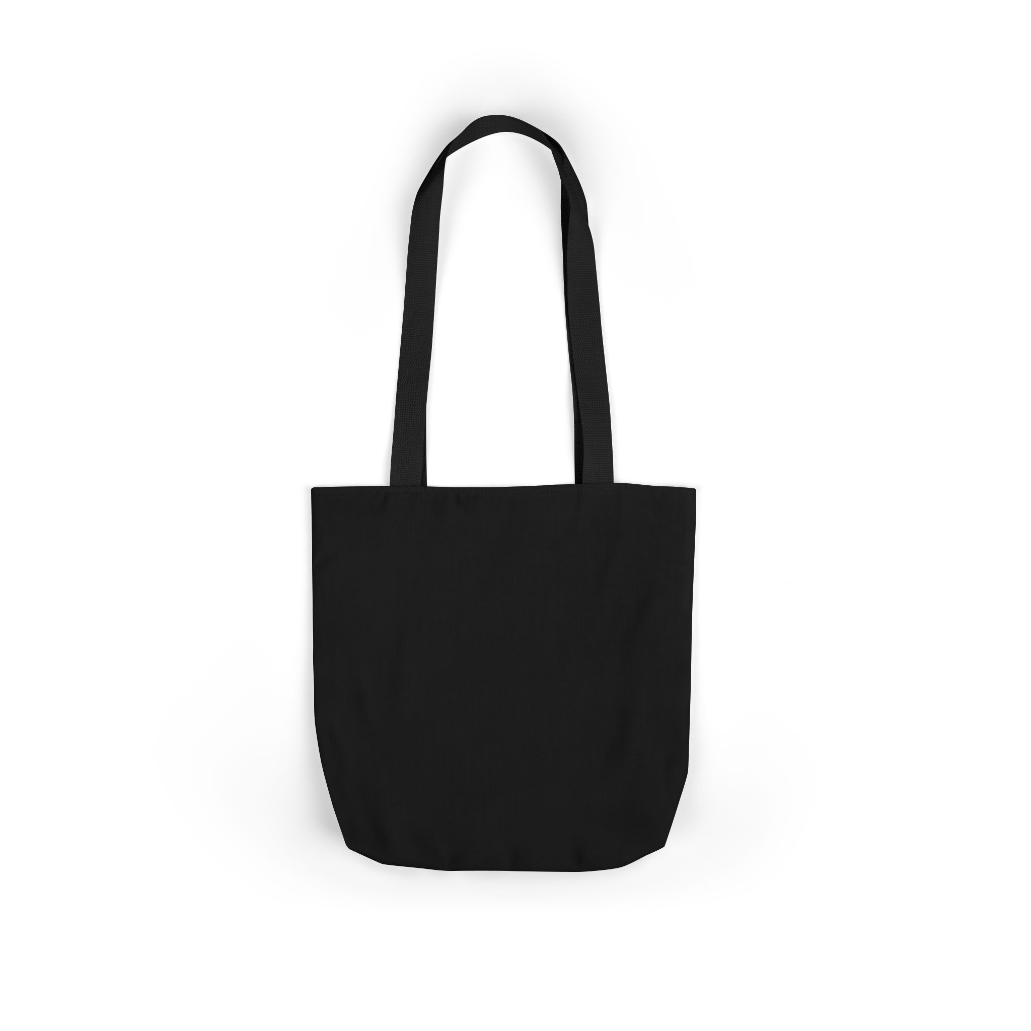YHRK. Minimalist Black Canvas Tote Bag — Everyday Reusable Shopper - Image 5