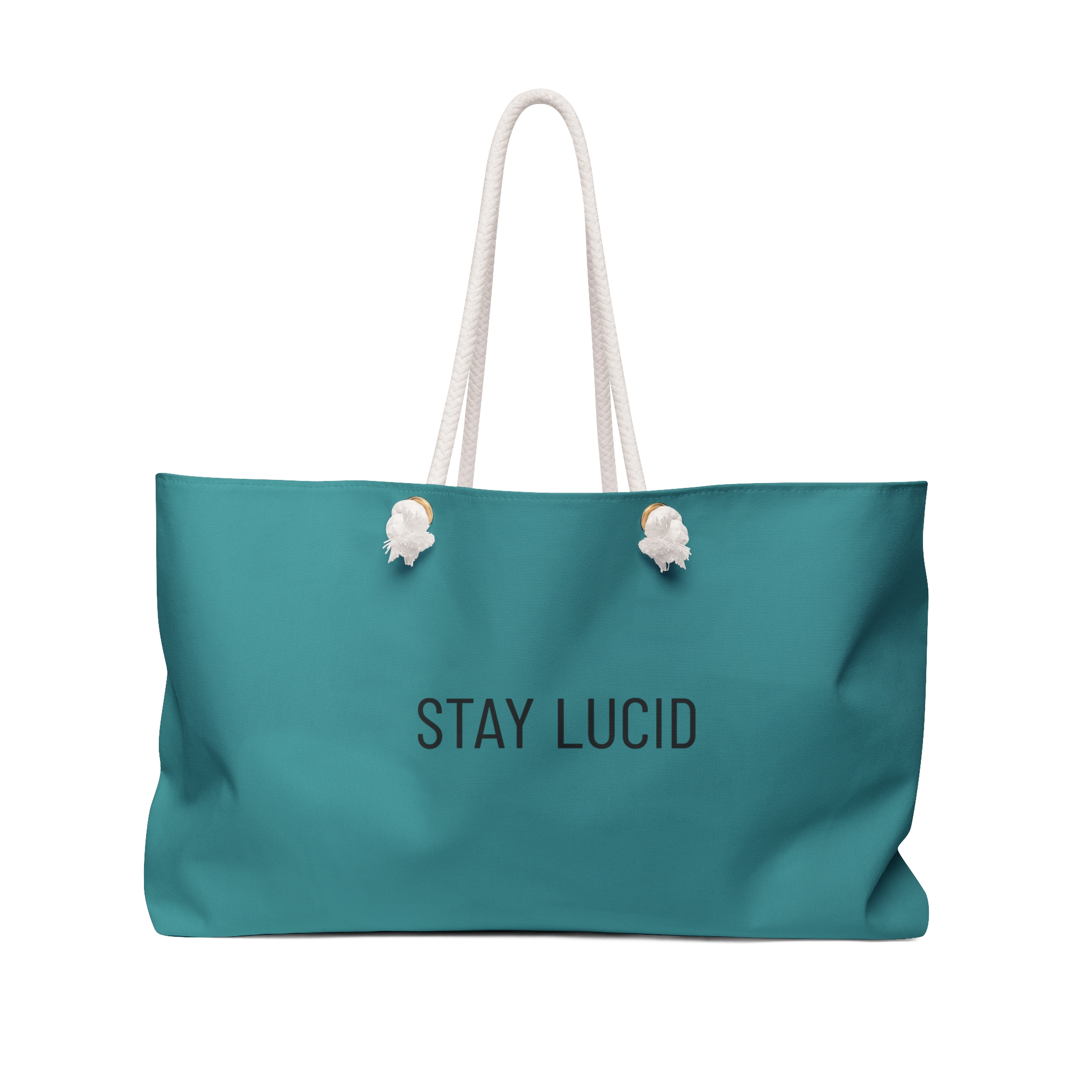 ESSAI N° 2 GD MERE Stay Lucid Teal Weekender Bag — Large Travel Tote with Rope Handles - Image 2