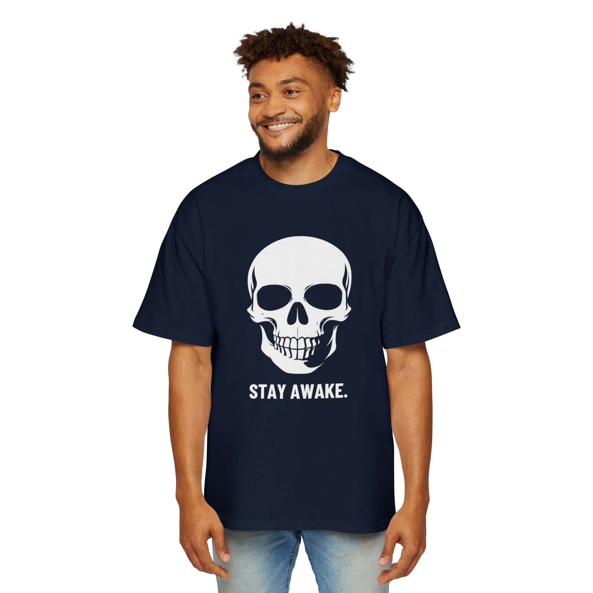 STAY AWAKE. / SKULL_LVL1_5000x5000 - T-shirt oversize - Image 11