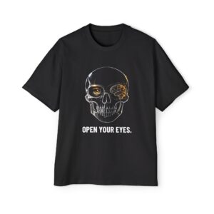 OPEN YOUR EYES. / SKULL_LVL3_5000x5000 - T-shirt oversize