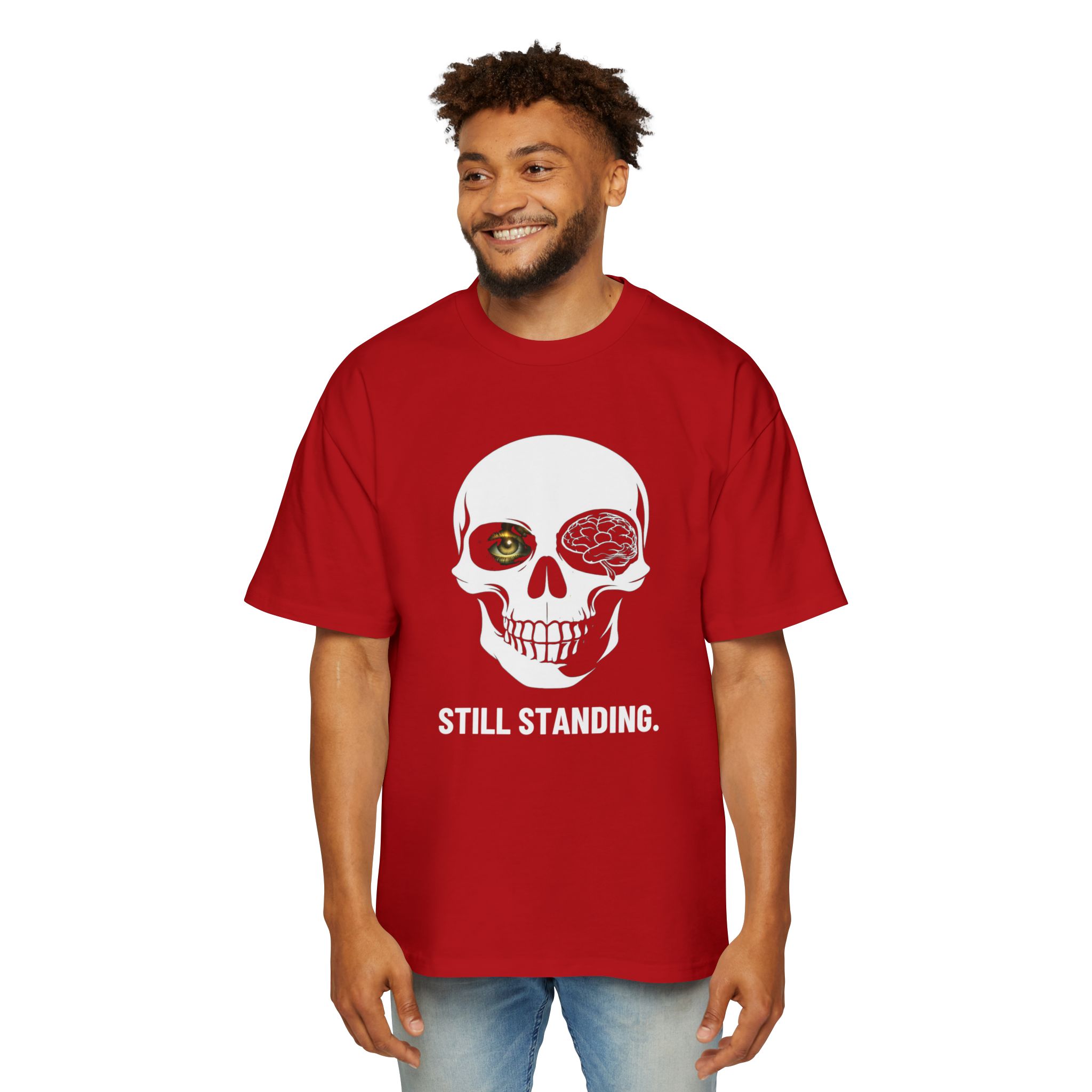 STILL STANDING. / SKULL_LVL2_5000x5000 - T-shirt oversize - Image 7