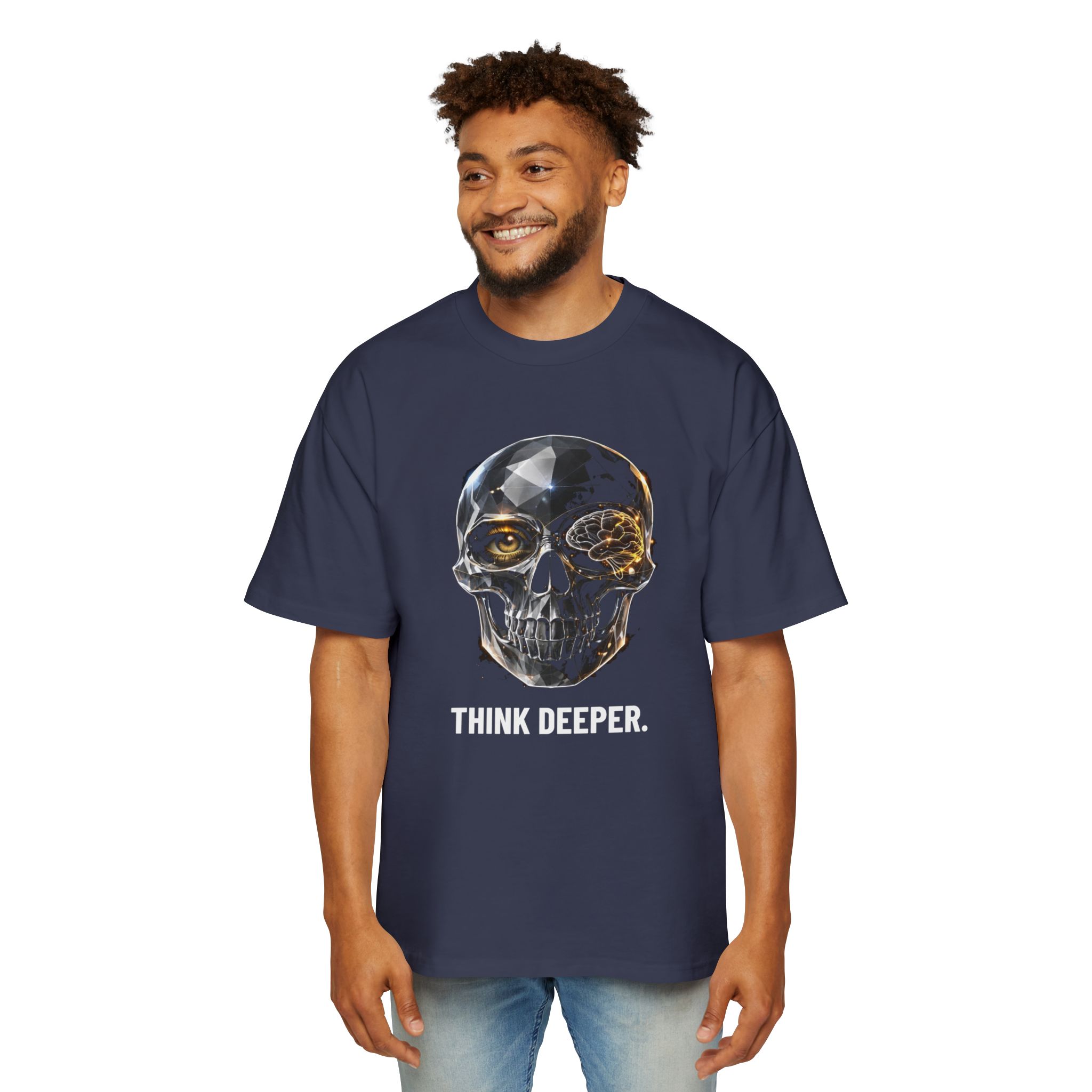 THINK DEEPER. / SKULL_LVL4_5000x5000 - T-shirt oversize - Image 15