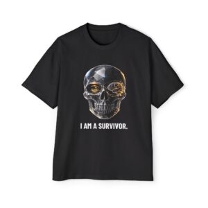 I AM A SURVIVOR. / SKULL_LVL4_5000x5000 - T-shirt oversize