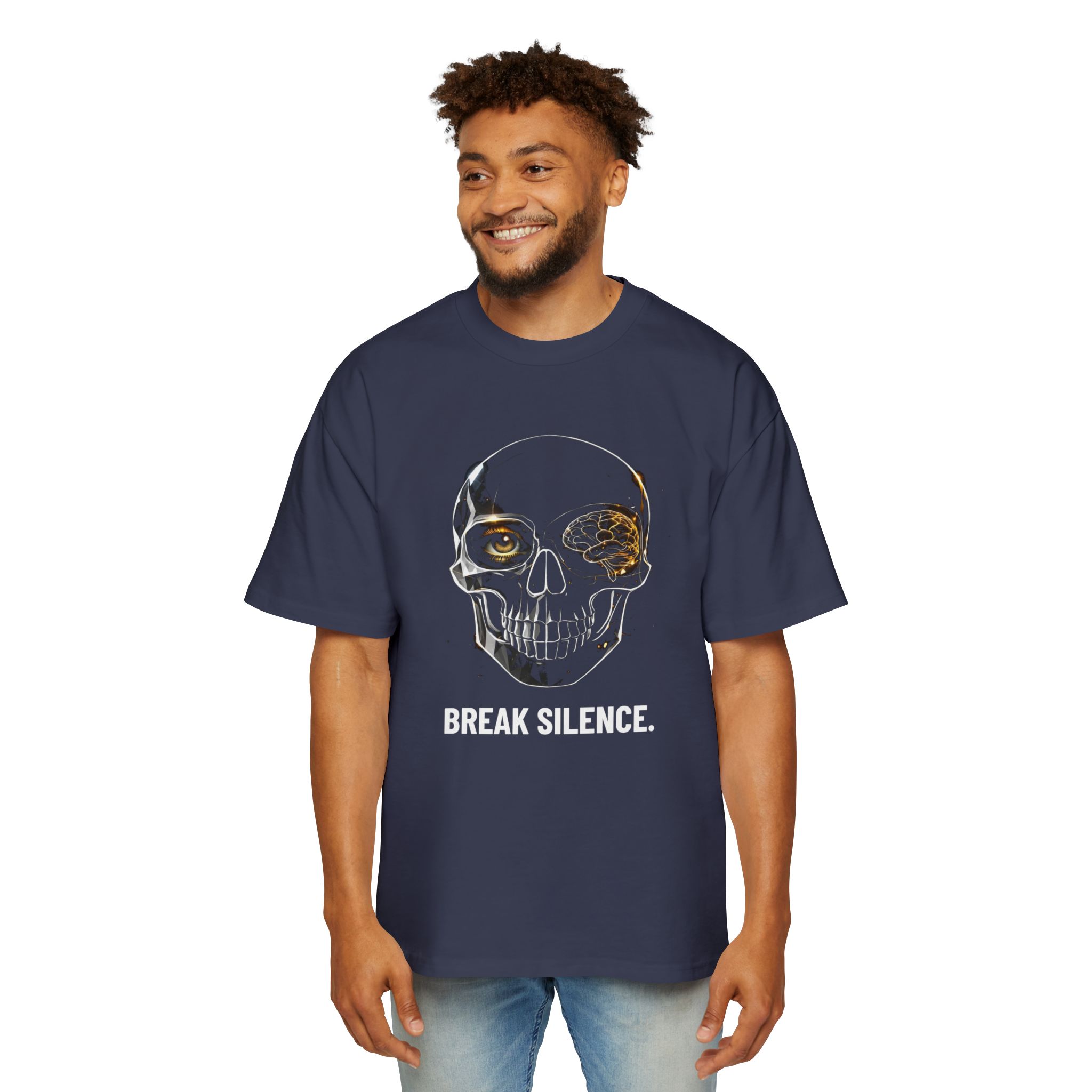 BREAK SILENCE. / SKULL_LVL3_5000x5000 - T-shirt oversize - Image 15