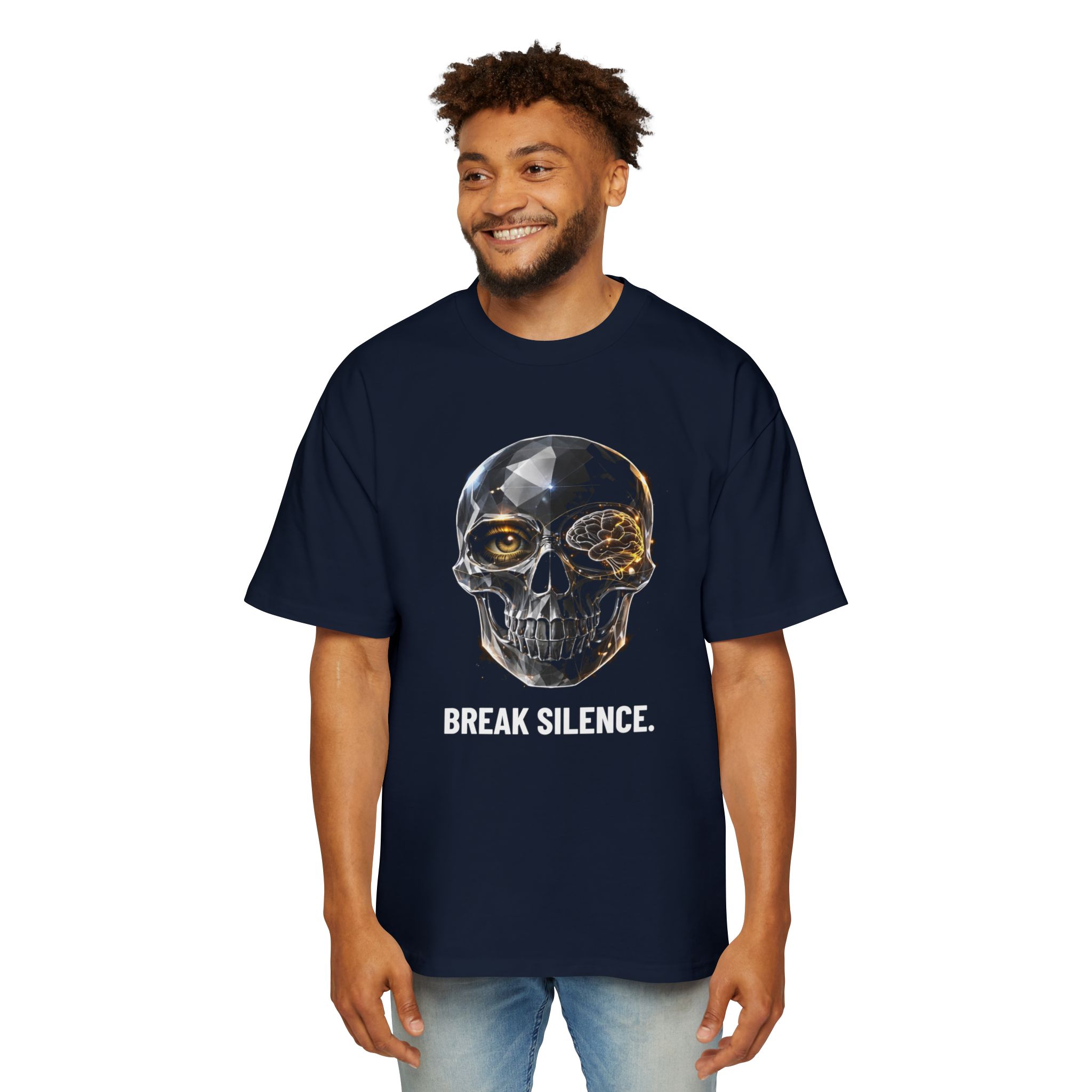 BREAK SILENCE. / SKULL_LVL4_5000x5000 - T-shirt oversize - Image 11