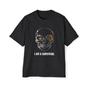 I AM A SURVIVOR. / SKULL_LVL3_5000x5000 - T-shirt oversize