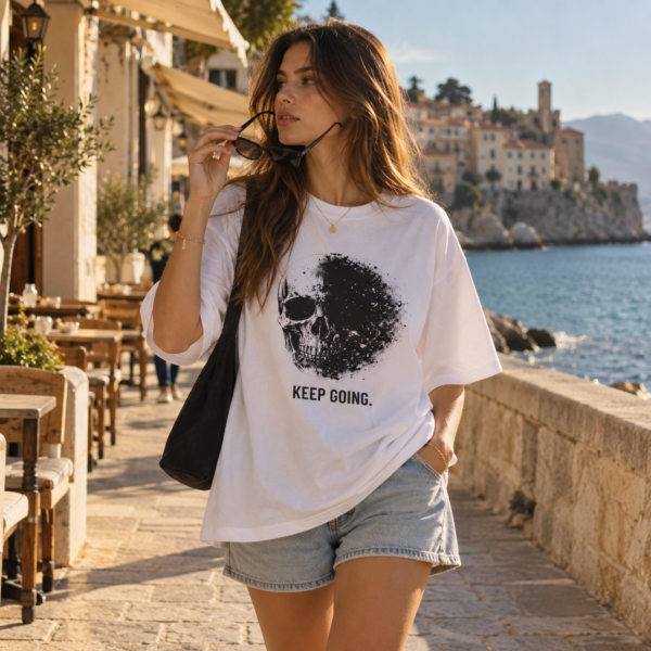 KEEP GOING. / SKULL_FRACTURE_4_5000x5000 – T-shirt oversize