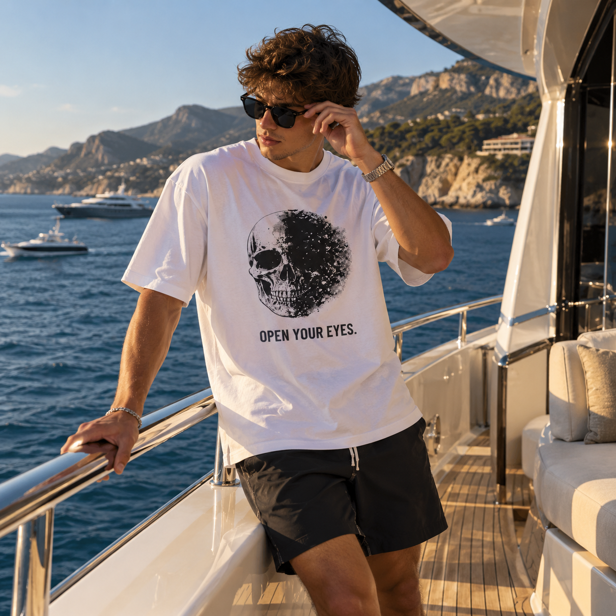 OPEN YOUR EYES. / SKULL_FRACTURE_4_5000x5000 - T-shirt oversize