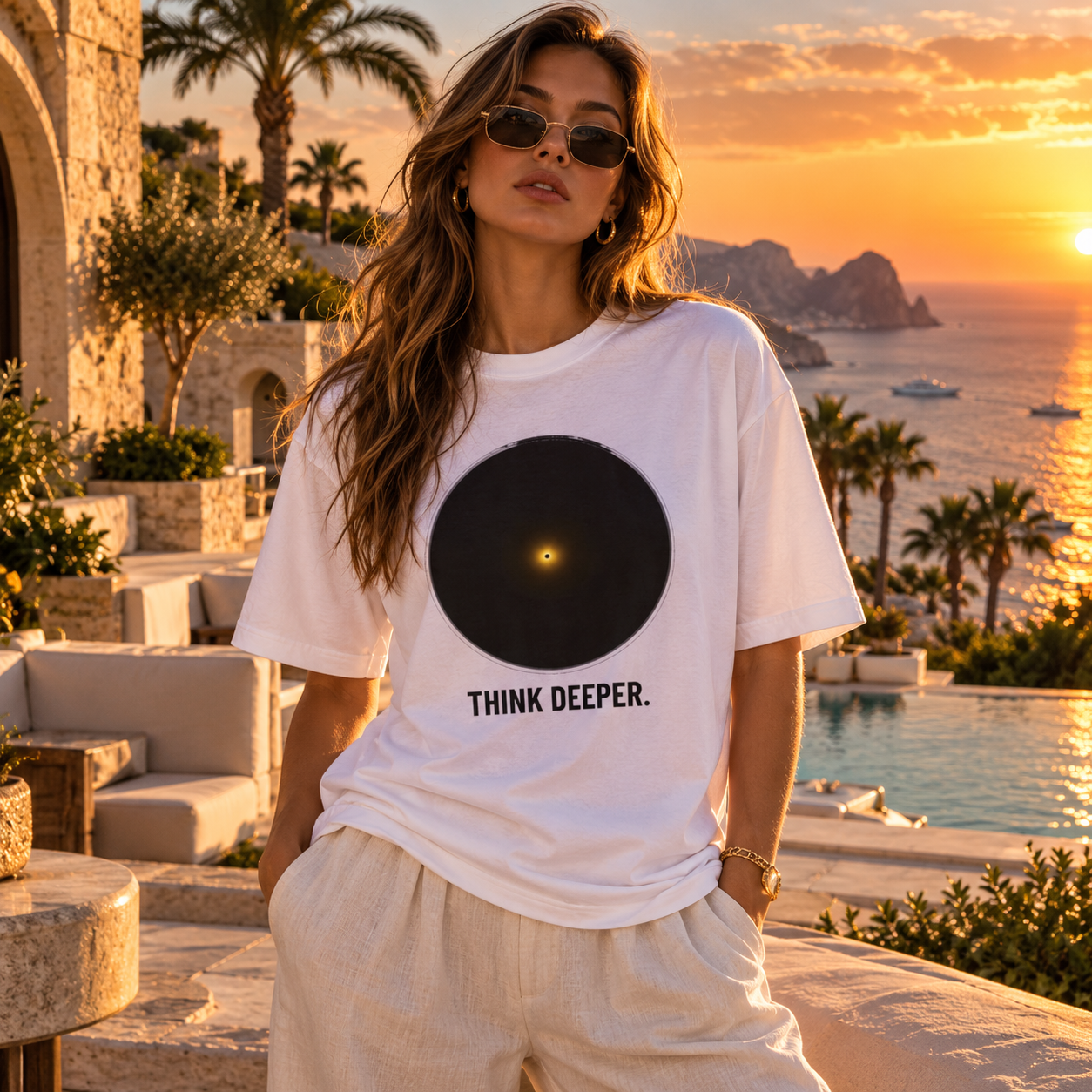 THINK DEEPER. / PZ_STEP6_5000x5000 - T-shirt oversize