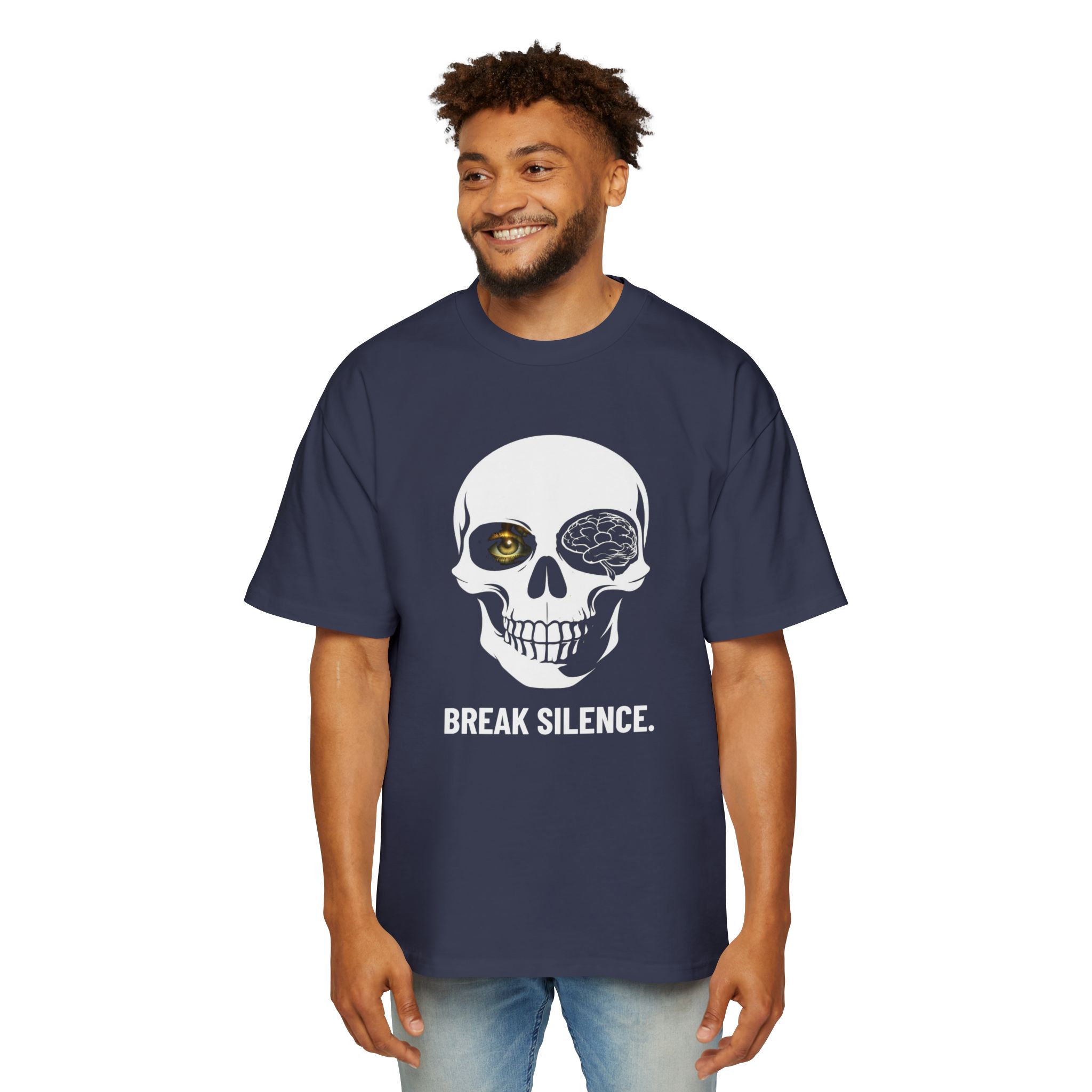 BREAK SILENCE. / SKULL_LVL2_5000x5000 - T-shirt oversize - Image 15