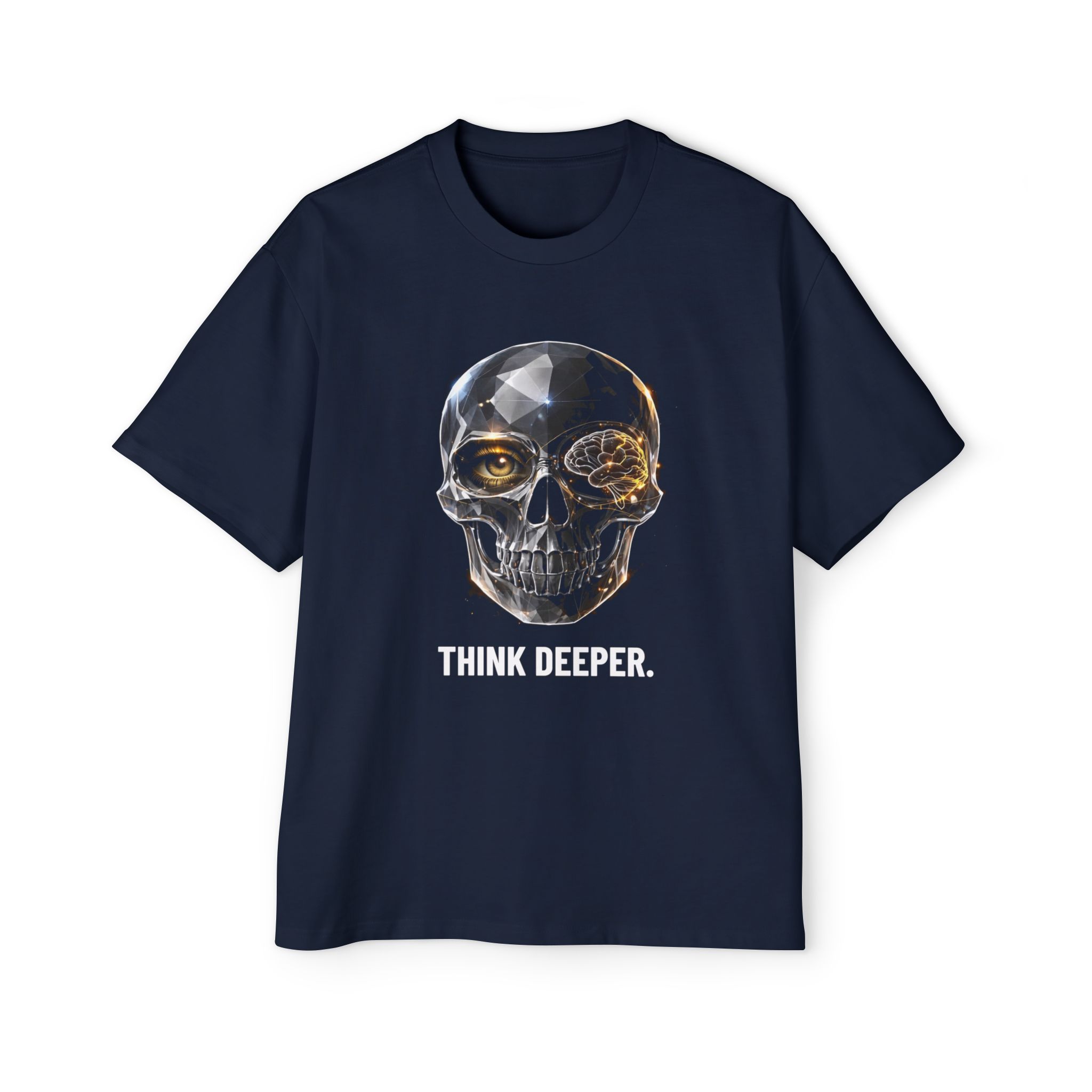 THINK DEEPER. / SKULL_LVL4_5000x5000 - T-shirt oversize - Image 9