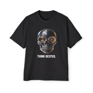 THINK DEEPER. / SKULL_LVL4_5000x5000 - T-shirt oversize