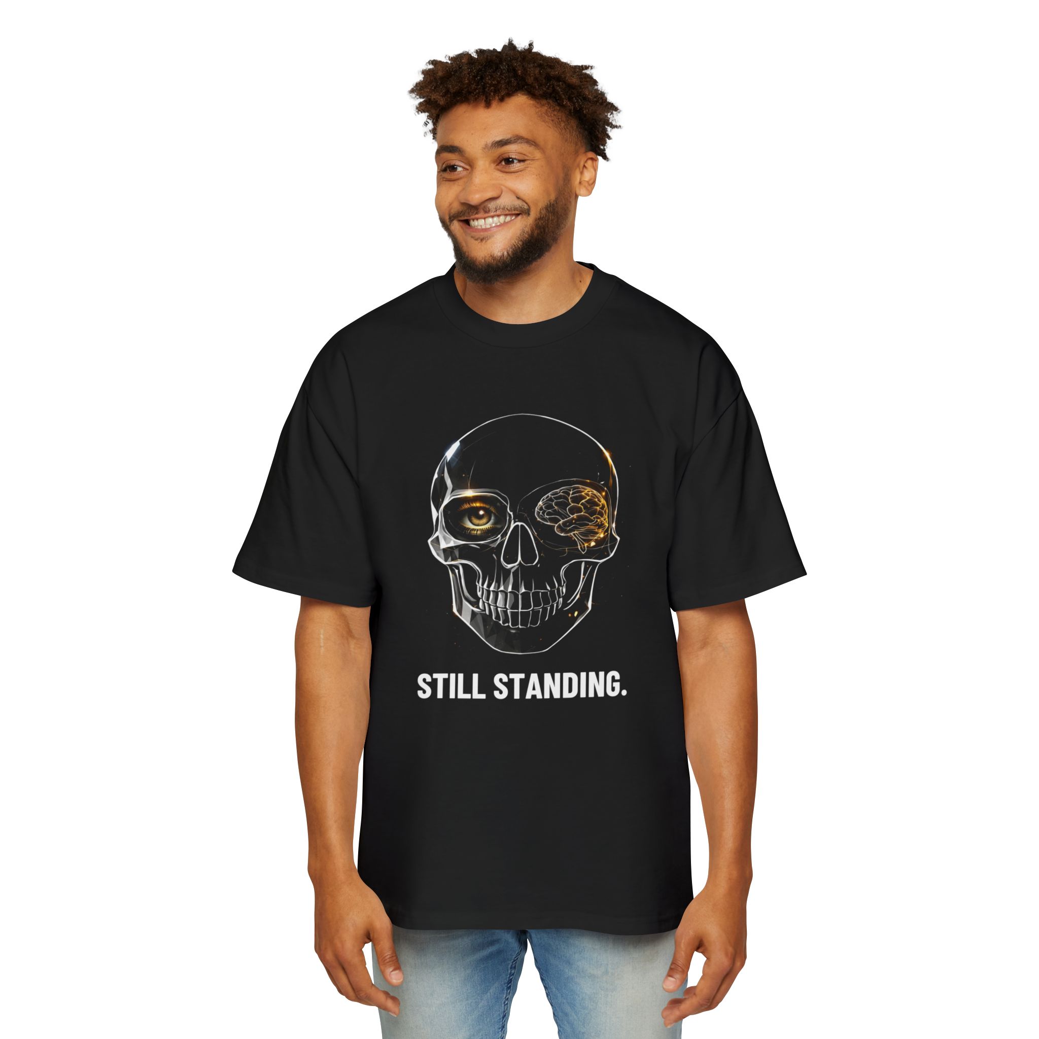 STILL STANDING. / SKULL_LVL3_5000x5000 - T-shirt oversize - Image 3