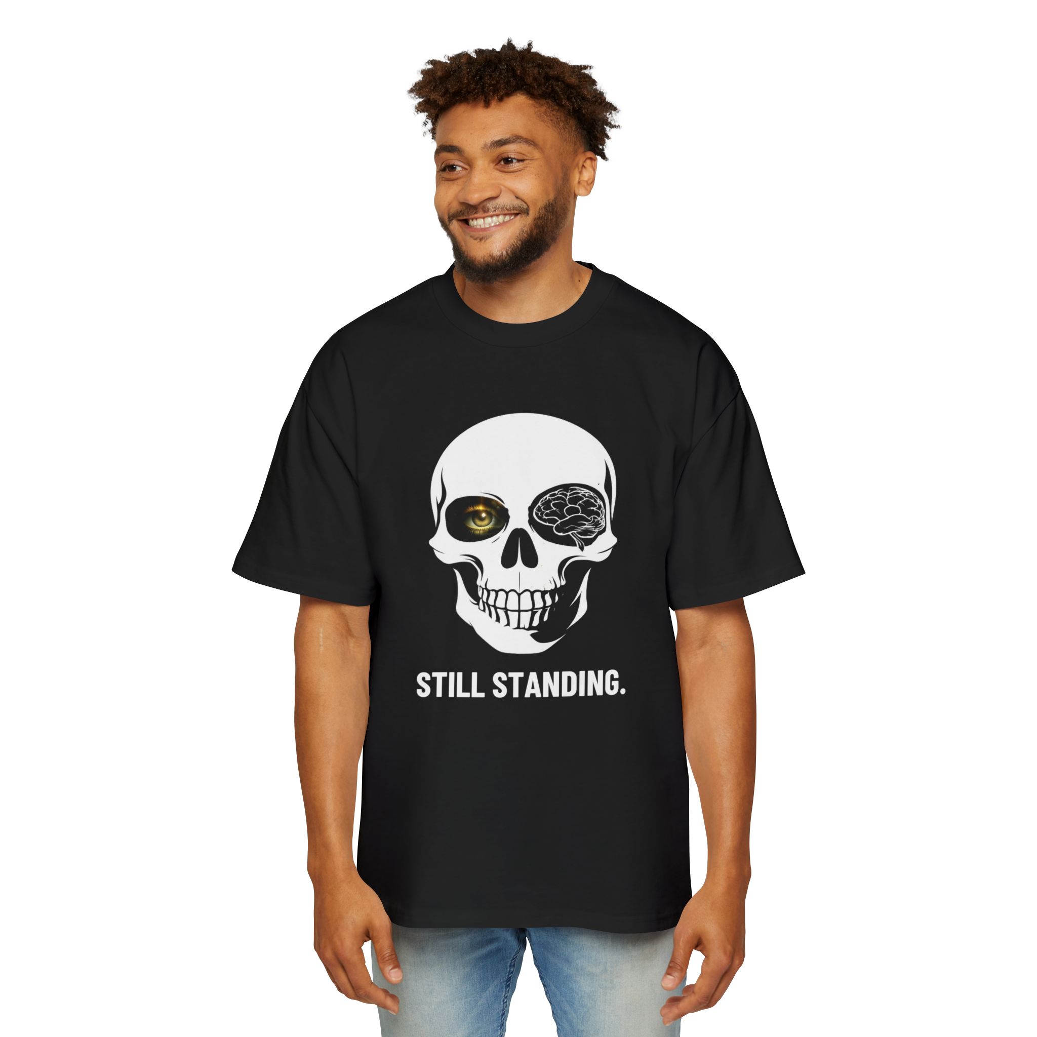 STILL STANDING. / SKULL_LVL2_5000x5000 - T-shirt oversize - Image 3