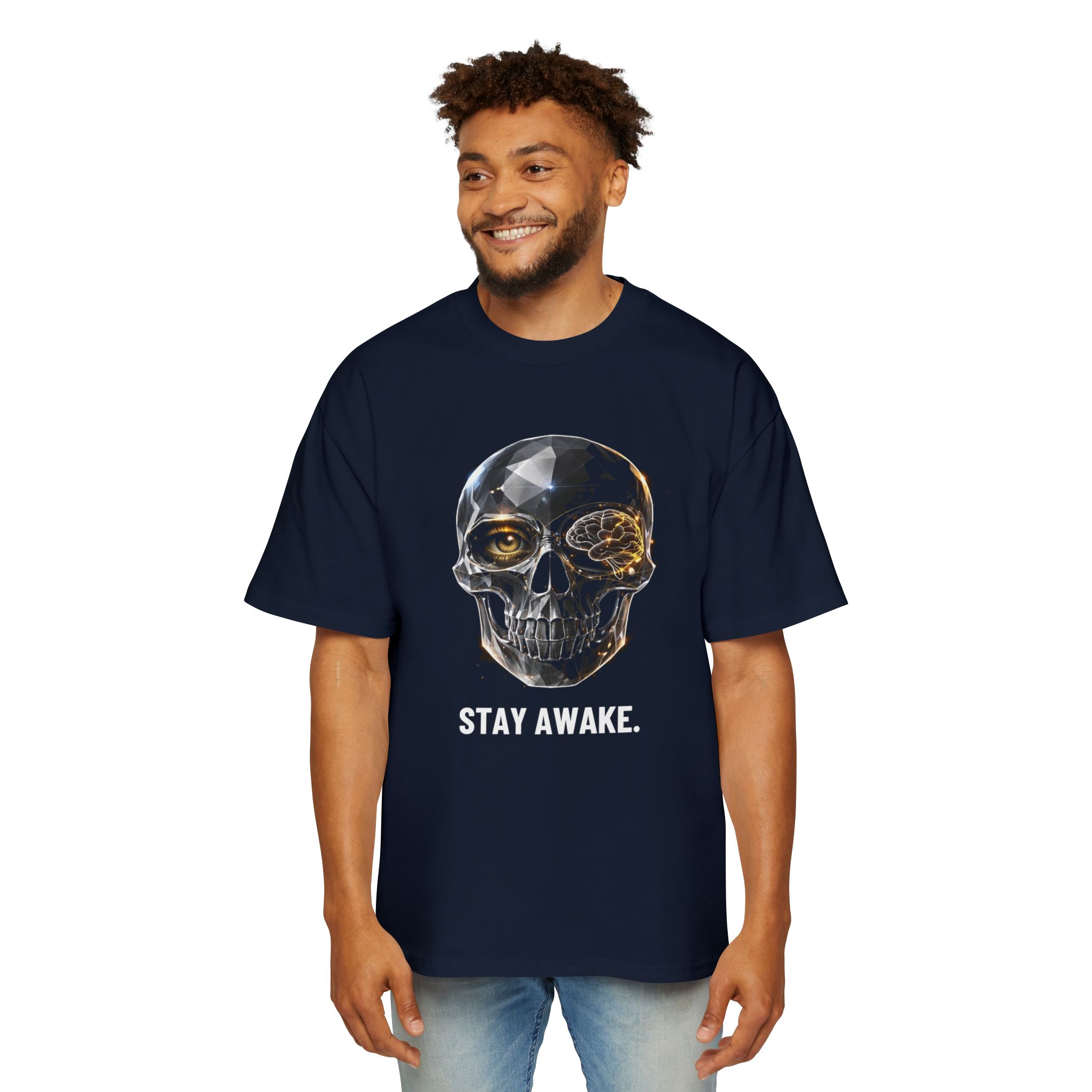 STAY AWAKE. / SKULL_LVL4_5000x5000 - T-shirt oversize - Image 11
