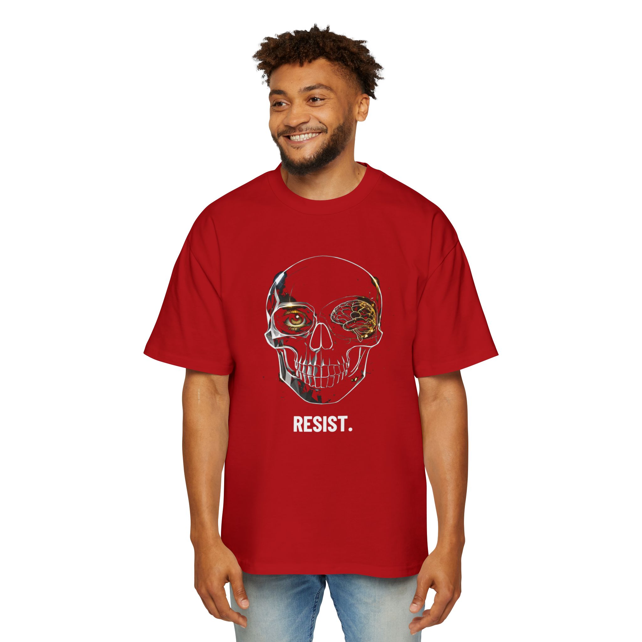 RESIST. / SKULL_LVL3_5000x5000 - T-shirt oversize - Image 7