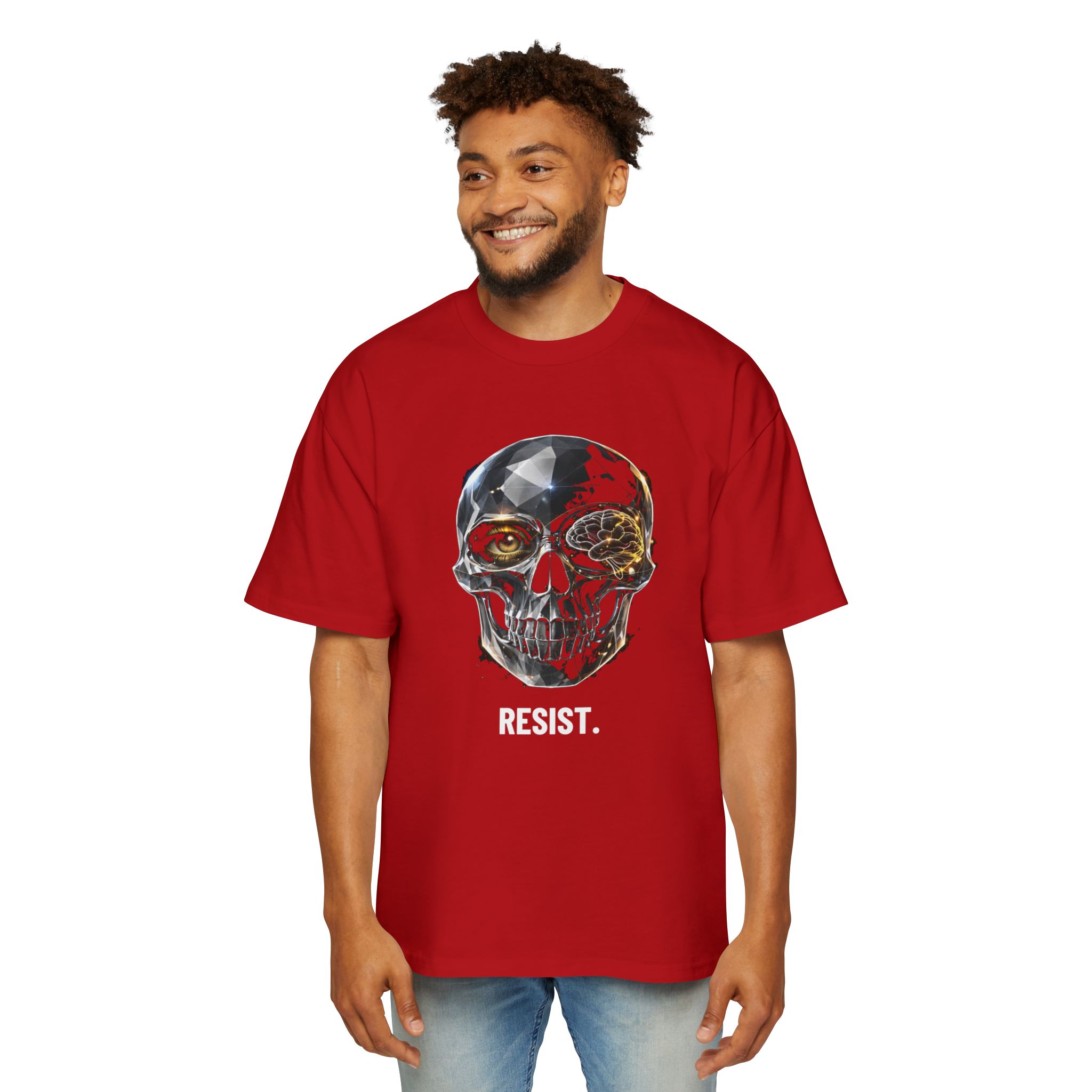 RESIST. / SKULL_LVL4_5000x5000 - T-shirt oversize - Image 7