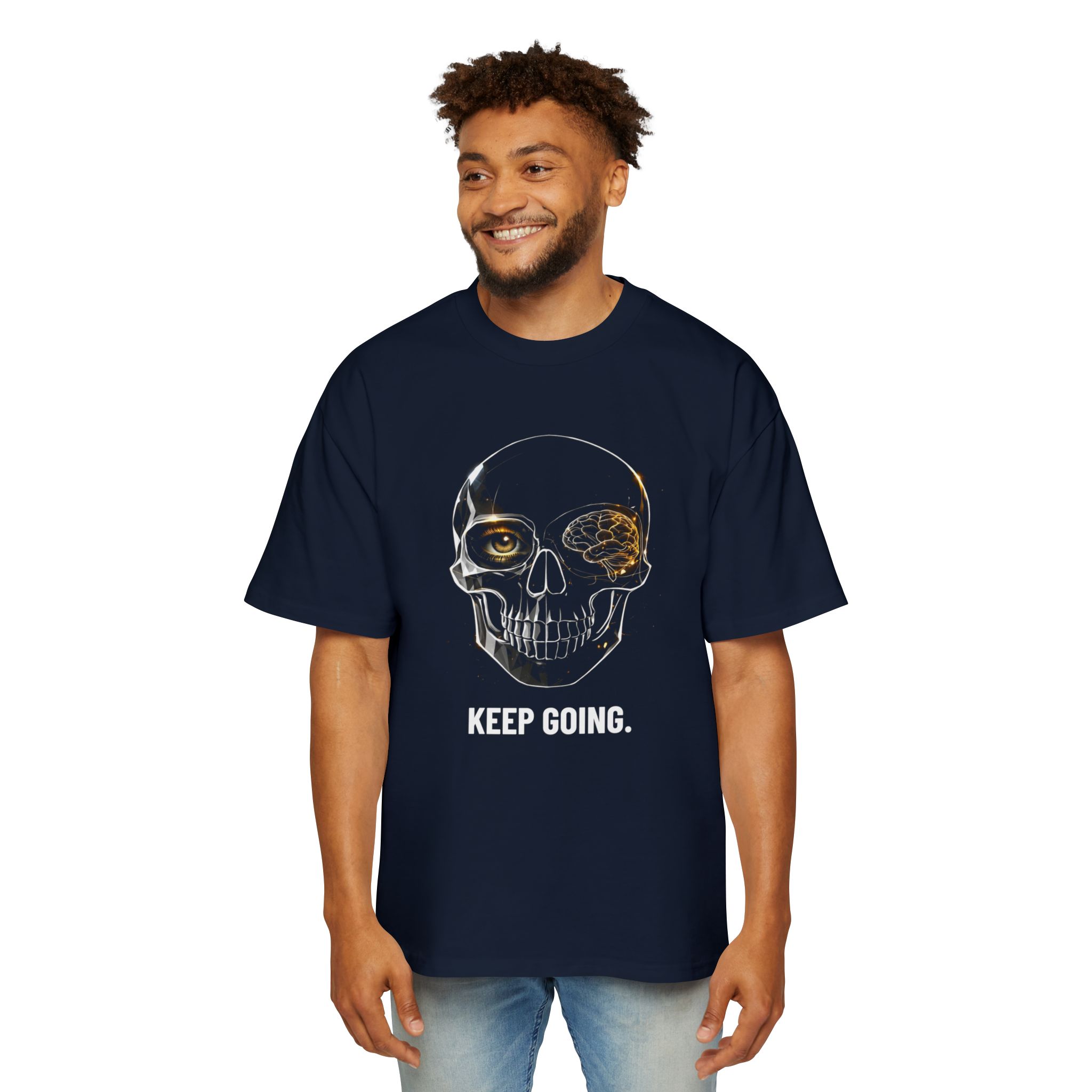 KEEP GOING. / SKULL_LVL3_5000x5000 - T-shirt oversize - Image 11