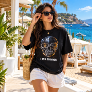 I AM A SURVIVOR. / SKULL_LVL5_5000x5000mod - T-shirt oversize